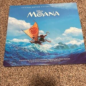 Disney Moana Original Motion Picture Vinyl - Blue Ocean Cover